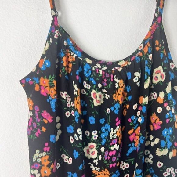 Cabi Carefree Women’s Cami Top Black Colorful Floral Print Tank Top Size Small - Picture 9 of 12